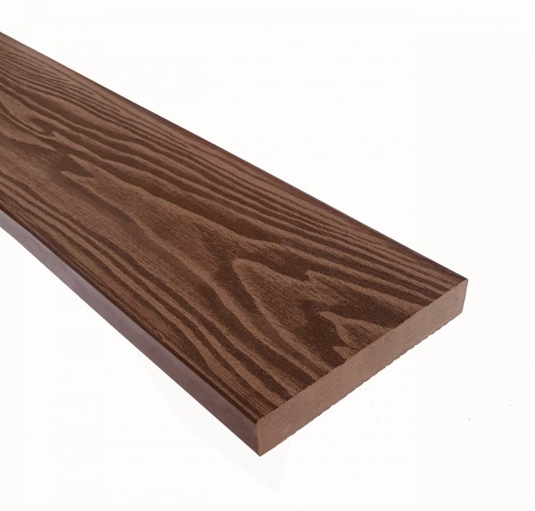 Террасная доска из ДПК Terrapol Смарт 3D Полнотелая без паза Орех Милано купить в Рязани