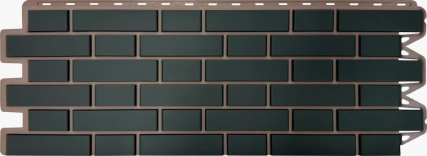 Фасадная панель Альта-Профиль, Кирпич Клинкерный, Графит купить в Рязани