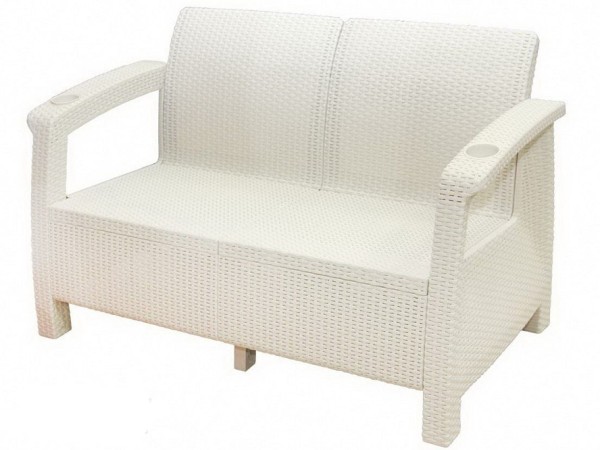 Двухместный диван Yalta Sofa Seаt белый купить в Рязани