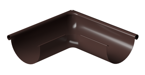 Угол внешний 90° D125 Döcke STAL PREMIUM Шоколад, (RAL 8019) купить в Рязани