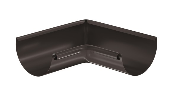 Водосток Aquasistem, система 125x90 - Угол желоба, внутренний 90° RR 32 Тёмно-Коричневый купить в Рязани