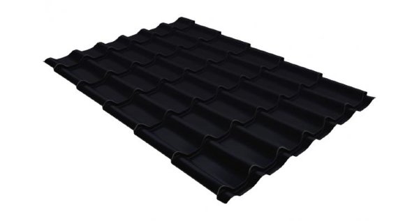 Металлочерепица классик GL 0,5 Velur20 RAL 9005 черный купить в Рязани
