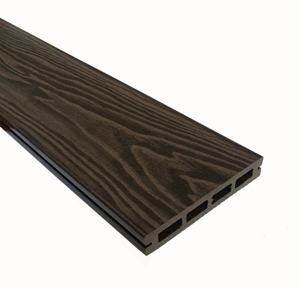 Террасная доска из ДПК Terrapol Смарт 3D Пустотелая с пазом Венге Соренто купить в Рязани