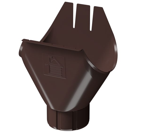 Воронка желоба D125 Döcke STAL PREMIUM Шоколад, (RAL 8019) купить в Рязани