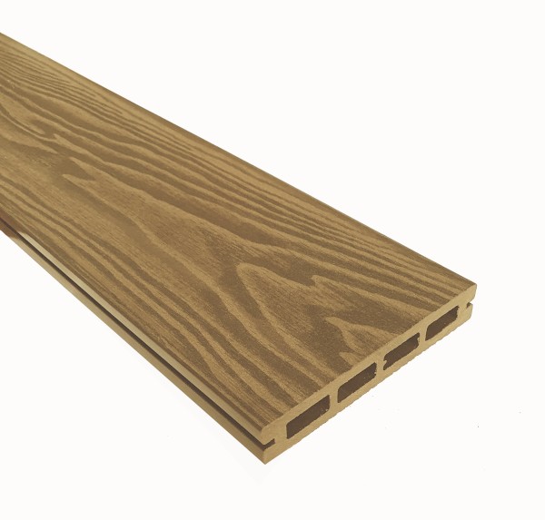 Террасная доска из ДПК Terrapol Смарт 3D Пустотелая с пазом Дуб Севилья купить в Рязани