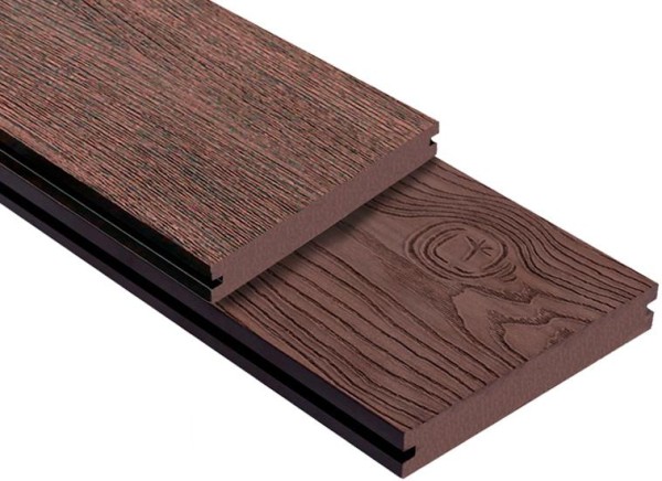 Террасная доска ДПК Outdoor 3D полнотелая STORM/OCEAN BROWN коричневая микс купить в Рязани