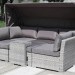 Диван-Трансформер AFINA плетеный из иск. ротанга AFM-320G Grey купить в Рязани