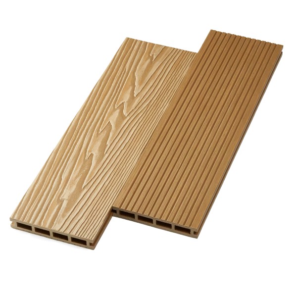 Террасная доска ДПК NanoWood двусторонняя New 3D тиснение + вельвет Орех купить в Рязани