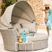 Диван-Трансформер AFINA плетеный из иск. ротанга AFM-325 Beige купить в Рязани