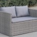 Диван-Трансформер AFINA плетеный из иск. ротанга S330G-W78 Grey купить в Рязани