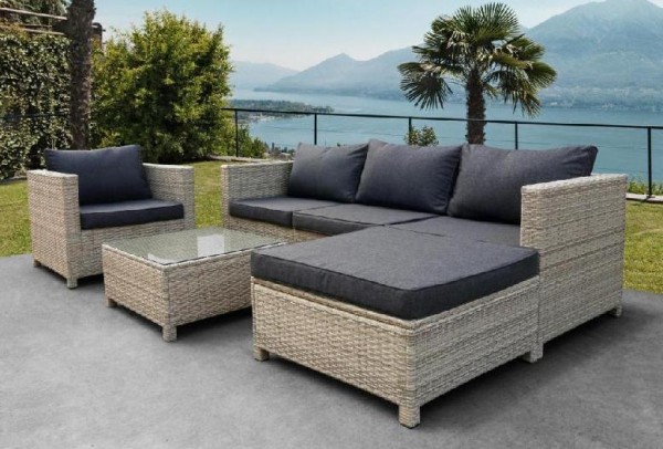 Комплект мебели AFINA плетеной из иск. ротанга YR821G Grey/Grey купить в Рязани