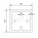 Столб SEQUOIA Evolution 3D WOOD BROWN купить в Рязани