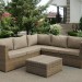 Комплект мебели AFINA плетеной из иск. ротанга YR825B Beige купить в Рязани