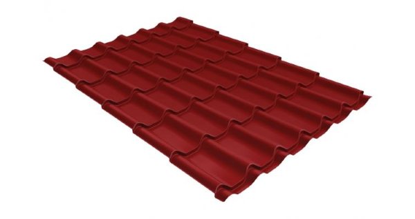 Металлочерепица классик 0,5 Satin RAL 3011 коричнево-красный купить в Рязани