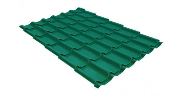 Металлочерепица классик 0,5 Satin RAL 5021 купить в Рязани