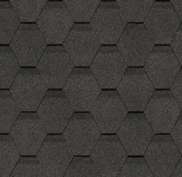 Гибкая черепица Docke, коллекция Шестигранник Серый купить в Рязани