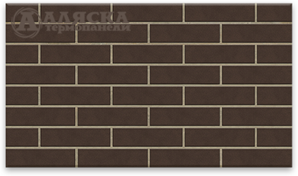 Фасадные Термопанели Аляска Amsterdam brown купить в Рязани