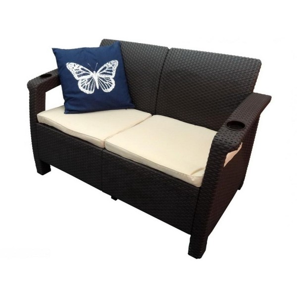 Двухместный диван Yalta Sofa Seаt венге купить в Рязани