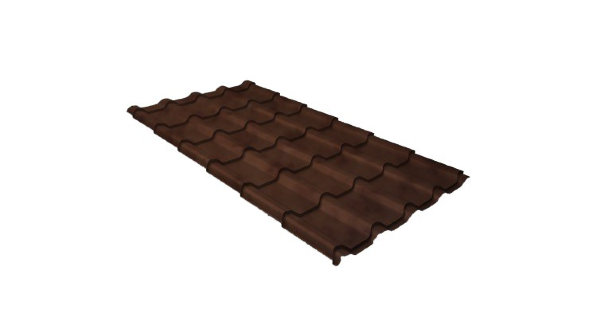 Металлочерепица камея 0,45 Safari Twincolor Brown купить в Рязани