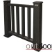 Ограждение из ДПК Outdoor Классик 3D STORM чёрный купить в Рязани