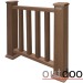Ограждение из ДПК Outdoor Классик 3D STORM коричневый микс купить в Рязани