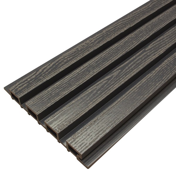 Фасадная доска из ДПК Faynag Wood Рейка Мокрый Асфальт купить в Рязани