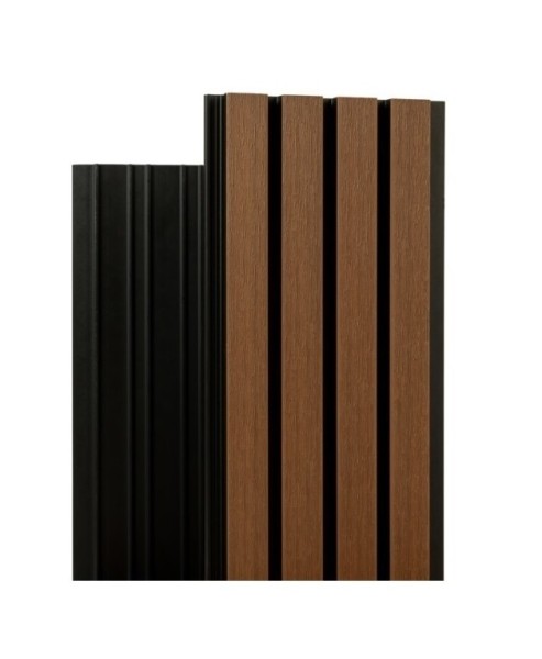 Фасадная реечная панель Ecodecking Скай коэкструзия 200х20х3000 Тик купить в Рязани