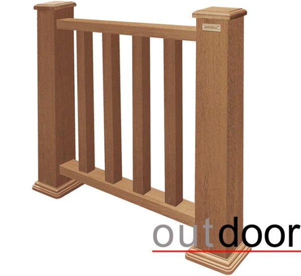 Ограждение из ДПК Outdoor Классик 3D STORM дуб купить в Рязани