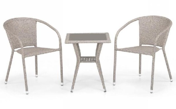 Комплект плетеной мебели AFINA из иск. ротанга T25C/Y137C-W85 Latte 2Pcs купить в Рязани