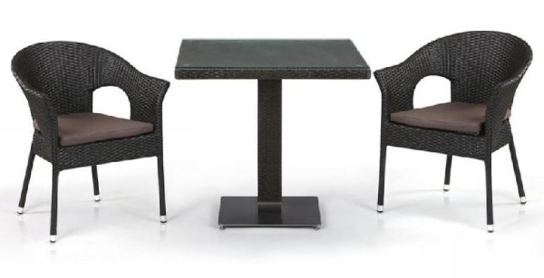 Комплект плетеной мебели AFINA из иск. ротанга T605SWT/Y79A-W53 Brown 2Pcs купить в Рязани
