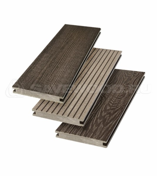 Террасная доска SW Fraxinus (R) полнотелая «SaveWood» Темно-коричневый купить в Рязани