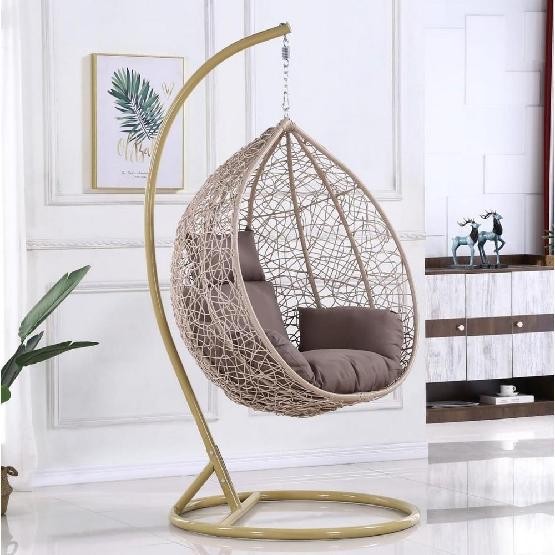 Кресло Подвесное из искусственного ротанга AFM-169A-LB Beige купить в Рязани