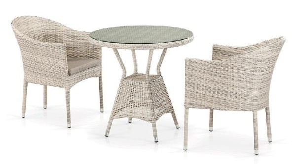 Комплект плетеной мебели AFINA из иск. ротанга T705ANT/Y350-W85 Latte 2Pcs купить в Рязани