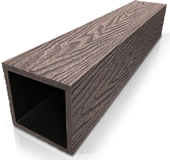Столб ДПК 3D GardenParkett фактура дерева Венге купить в Рязани