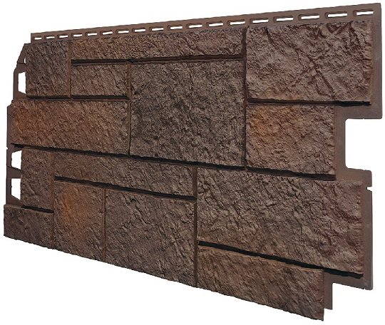Фасадная панель VOX Sandstone (Сандстоун) темно коричневый купить в Рязани