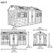 Сарай пластиковый LifeTime 15x8 DD купить в Рязани