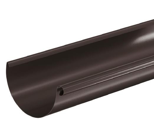 Водосток Aquasistem, система 150/100 - Водосточный желоб 3.00м RR 32 Тёмно Коричневый купить в Рязани