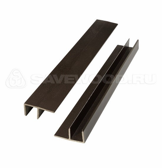 F-профиль ДПК Savewood – Тёмно-коричневый купить в Рязани