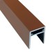П-профиль Алюминиевый EasyDecking 35x25 Коричневый купить в Рязани