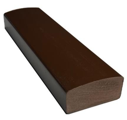 Лавочный брус Ecodecking Некст полнотелый глянцевый 70х35 шоколад купить в Рязани