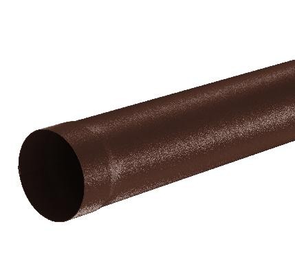 Водосток Aquasistem, Система 150/100 - Труба водосточная 1.00м RAL 8017 Коричневый matt купить в Рязани