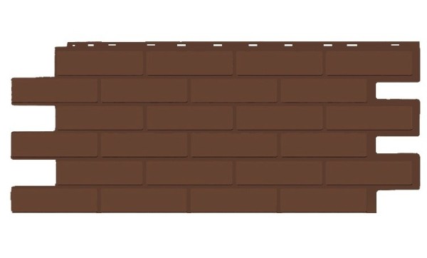 Фасадная панель T-Siding Кирпич Модерн Эко Браун купить в Рязани