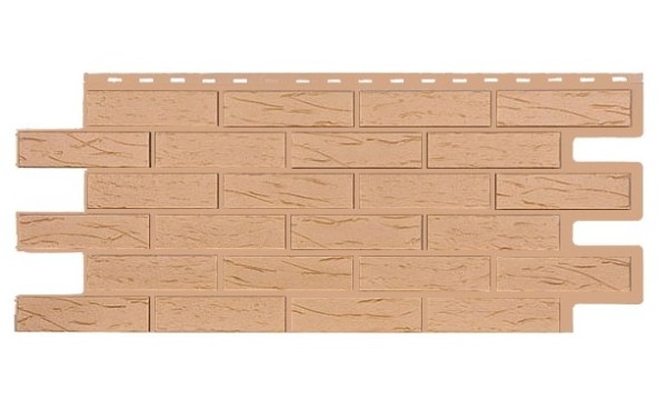 Фасадная панель T-Siding Кирпич Саман Эко Крем купить в Рязани